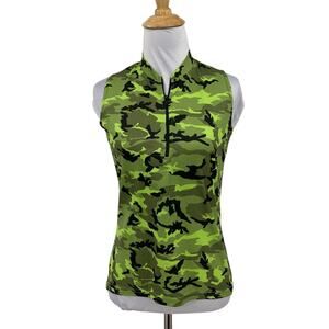 Canari Jersey Womens S Small Peapod Black Sleeveless 1/4 Zip Rear Pocket Cycling